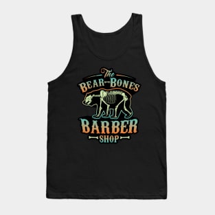 Funny Bear Bones - Barbershop Graphic Tank Top